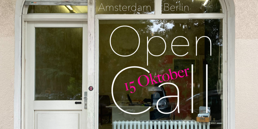 Artist Residency ‚Minimales Reisen‘Berlin/Amsterdam 1.-15.11.2021woanders[: die anderen]