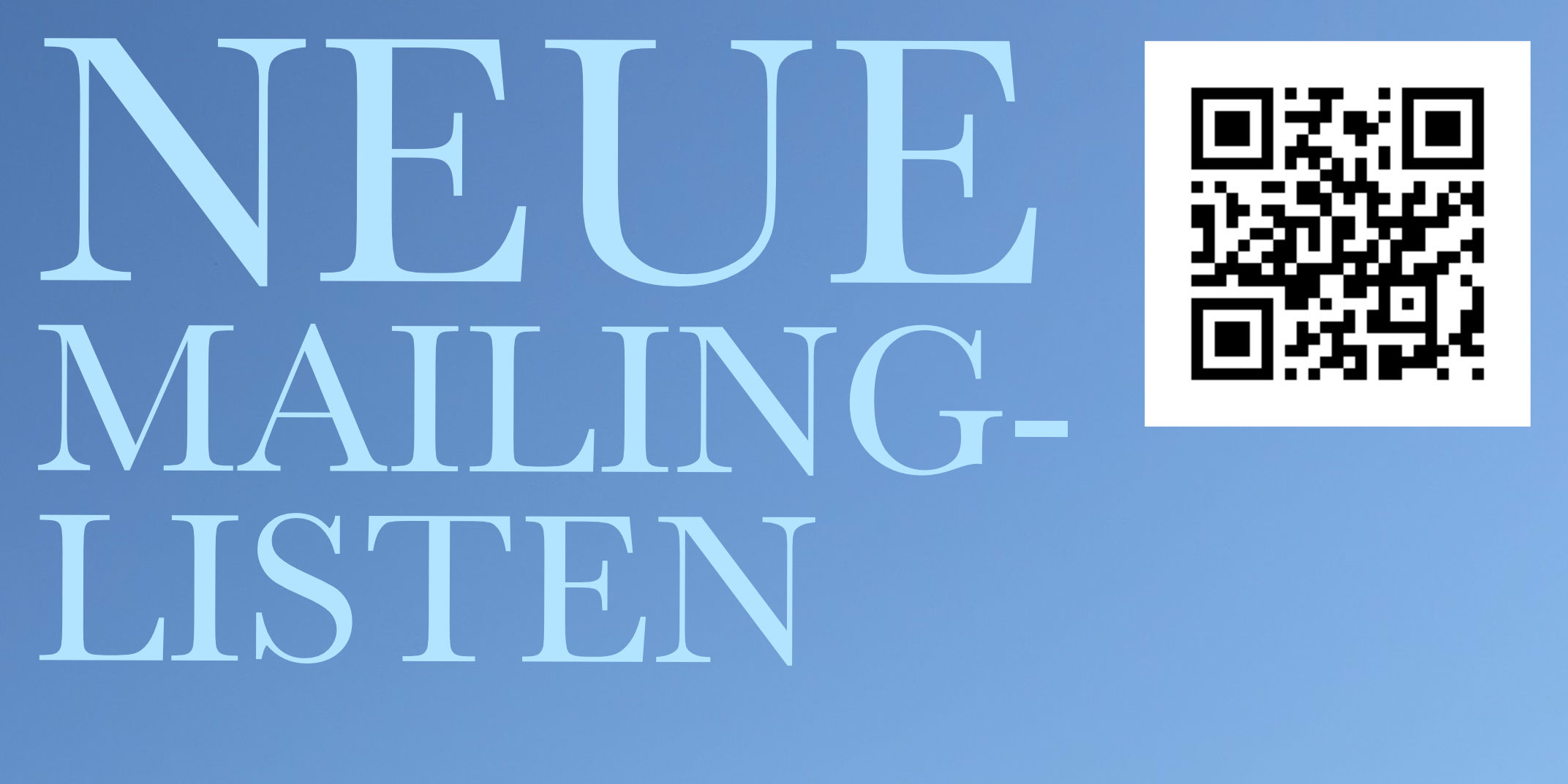 NEUE LISTEN! Bitte neu eintragen